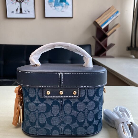 Coach Chambray Luggage Crossbody Bag - Picture 6 of 8